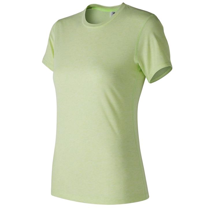 Women's New Balance Heather Tech Short Sleeve Tee, Size: Small, Med Purple