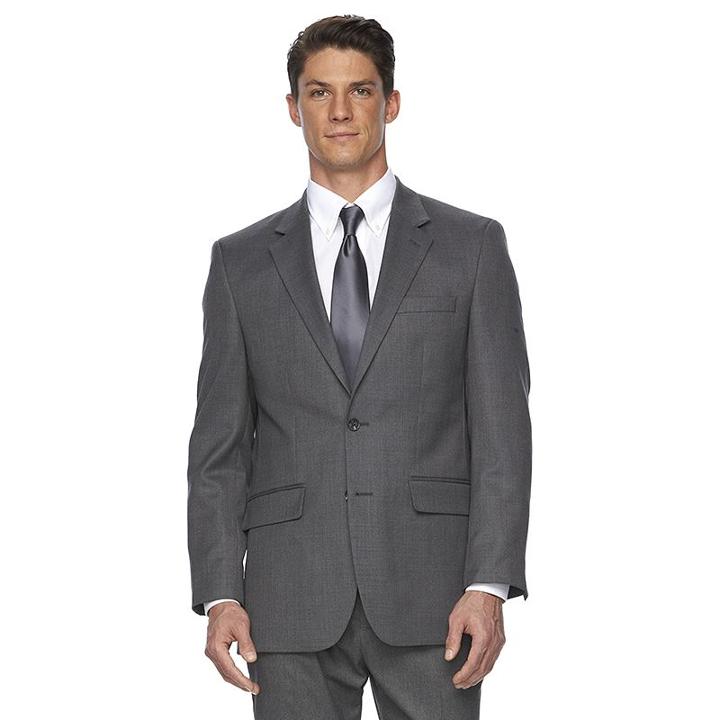 Men's Croft & Barrow&reg; Classic-fit Wool Suit Jacket, Size: 48 - Regular, Med Grey
