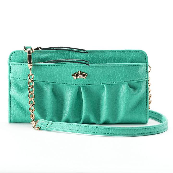 Juicy Couture Zip Convertible Wristlet Wallet, Women's, Blue (navy)