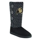 Women's Colorado Buffaloes Button Boots, Size: Xl, Black