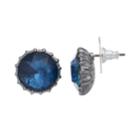 Simply Vera Vera Wang Round Stone Nickel Free Stud Earrings, Women's, Blue