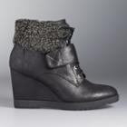 Simply Vera Vera Wang Women's Wedge Ankle Boots, Size: 9, Grey