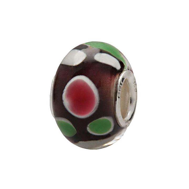 Individuality Beads Sterling Silver Dot Glass Bead, Women's, Multicolor