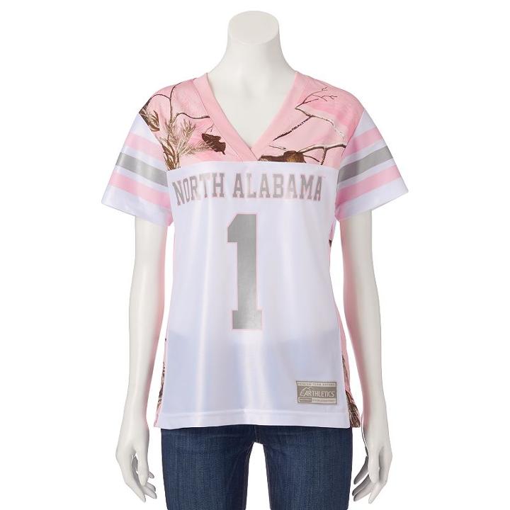Women's Realtree University Of North Alabama Game Day Jersey, Size: Xl, White