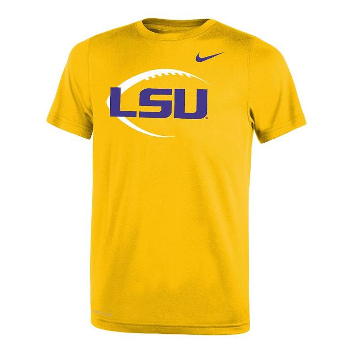 Boys 8-20 Nike Lsu Tigers Legend Icon Tee, Size: S 8, Gold