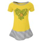 Girls 4-6x Oregon Ducks Fancie Dress, Girl's, Size: L (6x), Yellow