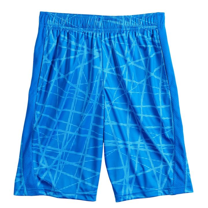 Boys 8-20 Tek Gear&reg; Dry Print Shorts, Size: L(14/16), Blue (navy)