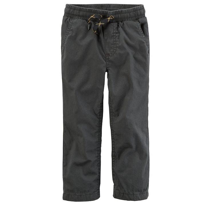 Boys 4-7 Carter's Lined Utility Pants, Size: 8, Grey