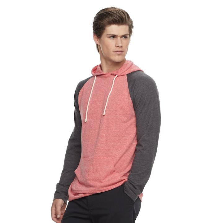 Men's Urban Pipeline Raglan Hoodie, Size: Xl, Med Red