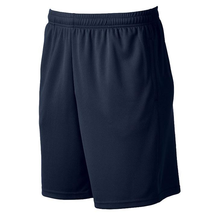 Men's Tek Gear&reg; Textured Mesh Shorts, Size: Large, Blue (navy)