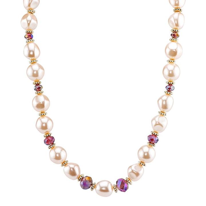 1928 Simulated Pearl Necklace, Women's, Size: 18, Multicolor