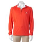 Men's Pebble Beach Classic-fit Quarter-zip Performance Pullover, Size: Small, Dark Red