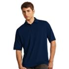 Men's Antigua Pique Performance Golf Polo, Size: Medium, Blue (navy)