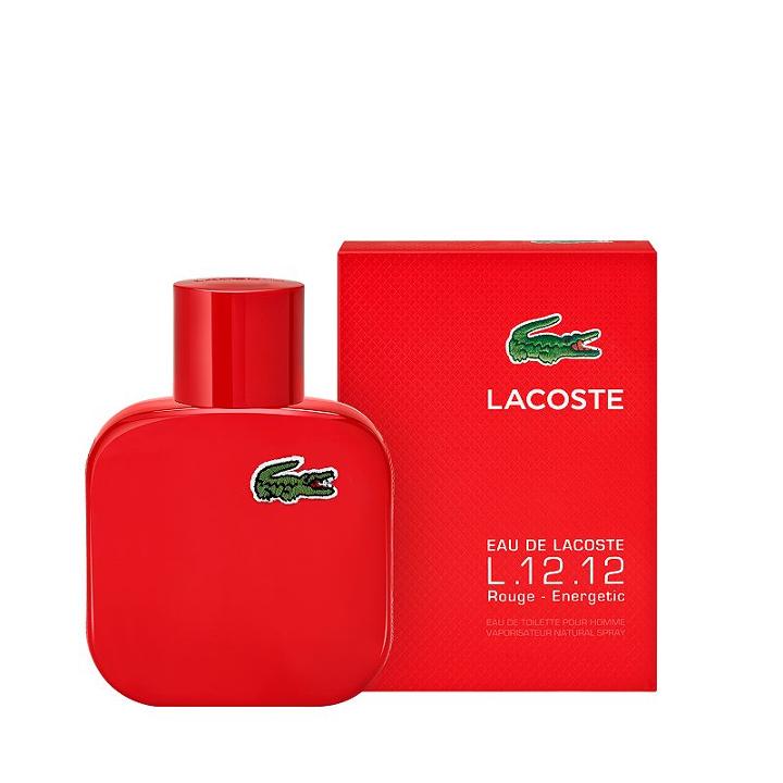 Lacoste Eau De Lacoste L.12.12 Rouge Red Men's Cologne - Eau De Toilette, Multicolor