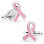 Pink Awareness Ribbon Cuff Links, Men's