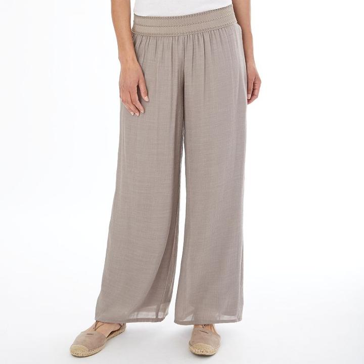 Women's Apt. 9&reg; Gauze Palazzo Pants, Size: Regular, Beige Oth