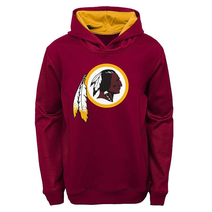 Boys 8-20 Washington Redskins Performance Hoodie, Boy's, Size: Xl(18/20), Red