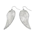 Mudd&reg; Silver-tone Wing Drop Earrings, Grey