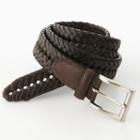 Men's Croft & Barrow&reg; Handlaced Basket Weave Braided Belt, Size: 40, Brown