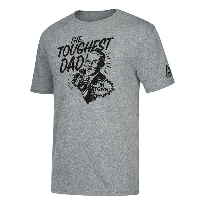 Men's Reebok Ufc Toughest Dad In Town Tee, Size: Xl, Grey