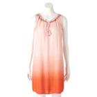 Women's Sonoma Goods For Life&trade; Dip-dyed Shift Dress, Size: Xl, Brt Pink