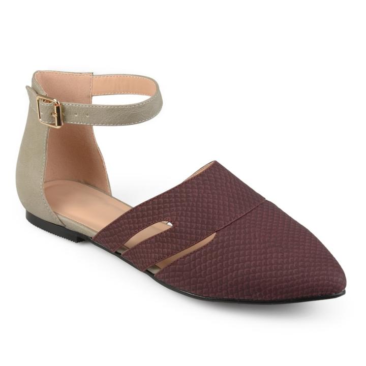 Journee Collection Lindon Women's Flats, Size: Medium (8), Dark Red