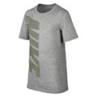 Boys 8-20 Nike Dri-fit Linear Block Tee, Size: Xl, Grey