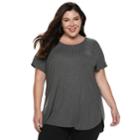 Plus Size Apt. 9&reg; High-low Tunic, Women's, Size: 3xl, Med Grey