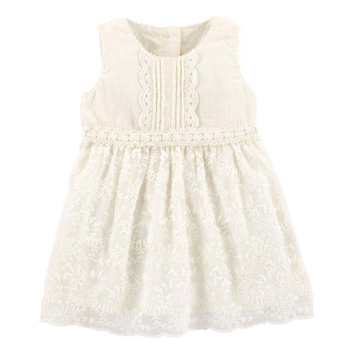 Baby Girl Oshkosh B'gosh&reg; Lace Dress, Size: 12-18 Month, White
