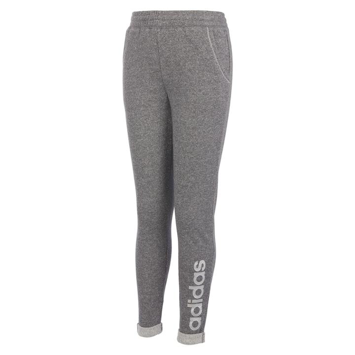 Girls 7-16 Adidas Everyday Sparkle Jogger Pants, Size: Large, Dark Grey