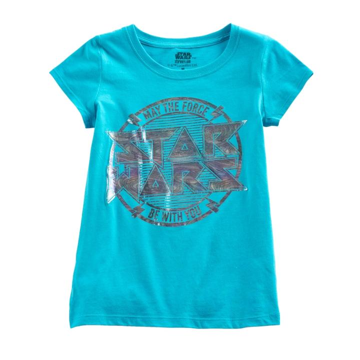 Girls 7-16 Star Wars Graphic Tee, Size: Xl, Med Blue
