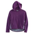 Girls 7-16 & Plus Size So&reg; Full Zip Microfleece Hoodie, Size: 20 1/2, Drk Purple