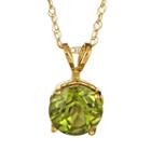 14k Gold Peridot Pendant, Women's, Size: 18