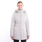 Women's Braetan Hooded Quilted Jacket, Size: Large, Grey