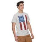 Men's Urban Pipeline&reg; American Flag Tee, Size: Small, Med Grey