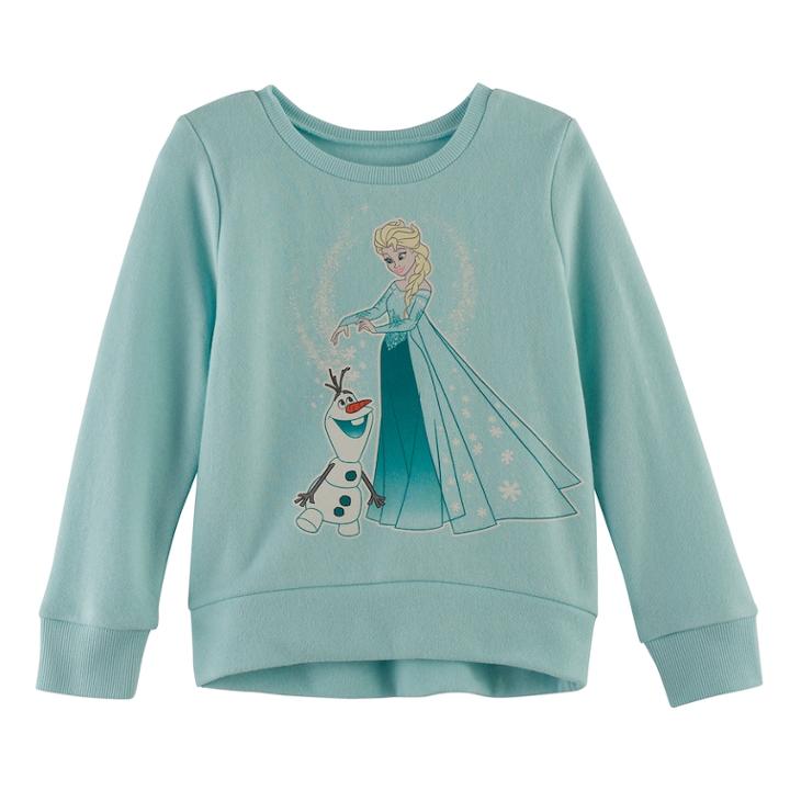 Disney's Frozen Toddler Girl Elsa & Olaf High-low Fleece Pullover Top By Jumping Beans&reg;, Size: 3t, Turquoise/blue (turq/aqua)