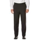 Men's Savane Active Flex Classic-fit Flat-front Dress Pants, Size: 32x32, Dark Grey