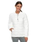 Women's Tek Gear&reg; Zip-front Bomber Jacket, Size: Medium, White