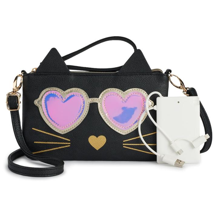 Animal Phone Charging Crossbody Bag, Women's, Oxford