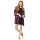 Juniors' Wallflower Solid Swing Dress & Kimono Set, Teens, Size: Medium, Black