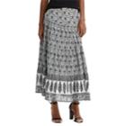 Women's Chaps Tiered A-line Maxi Skirt, Size: Xs, Natural