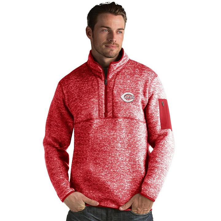 Men's Antigua Cincinnati Reds Fortune Pullover, Size: Large, Red
