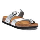 Betula Mia Women's Footbed Sandals, Size: Medium (10), Silver
