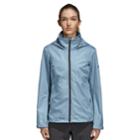 Women's Adidas Wandertag Hooded Rain Jacket, Size: Xs, Grey