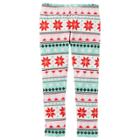 Girls 4-8 Carter's Fairisle Fleece Leggings, Size: 4, Fair Isle