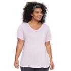 Plus Size Tek Gear&reg; Pocket Tee, Women's, Size: 2xl, Lt Purple