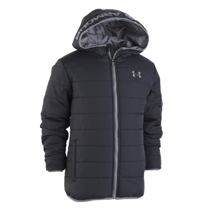 Boys 8-20 Under Armour Tucker Puffer Jacket, Size: Small, Black