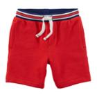 Boys 4-8 Carter's Striped Knit Shorts, Size: 7, Red