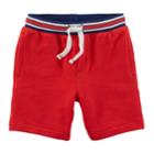 Boys 4-8 Carter's Striped Knit Shorts, Size: 7, Red