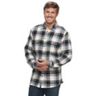 Big & Tall Sonoma Goods For Life&trade; Modern-fit Supersoft Flannel Button-down Shirt, Men's, Size: Xxl Tall, Light Grey
